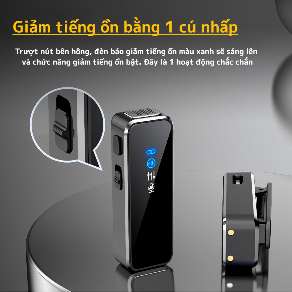 Mic SIVIR M31 Thu Âm Không Dây Điện Thoại  Hỗ Trợ Lọc Ồn 90%