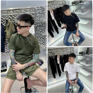 Áo Thun Nam 079 Siêu Cấp Hai Màu Đen Trắng In Mặt Trước Và Sau Chất Liệu Cotton Thoáng Mát, Thấm Hút Mồ Hôi