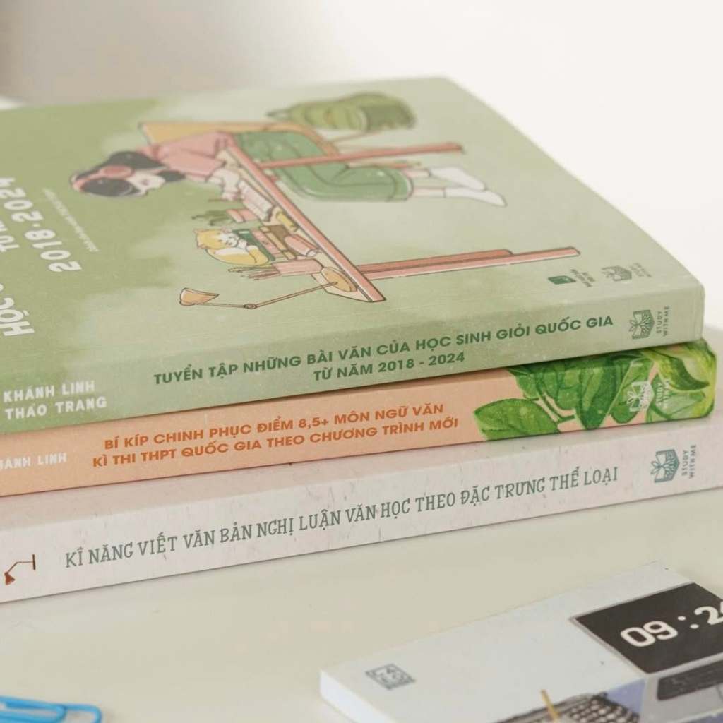 Combo 3 cuốn sách học Văn (Tuyển tập bài viết HSGQG + Kĩ năng viết bài văn NLVH + Bí kíp chinh phục 