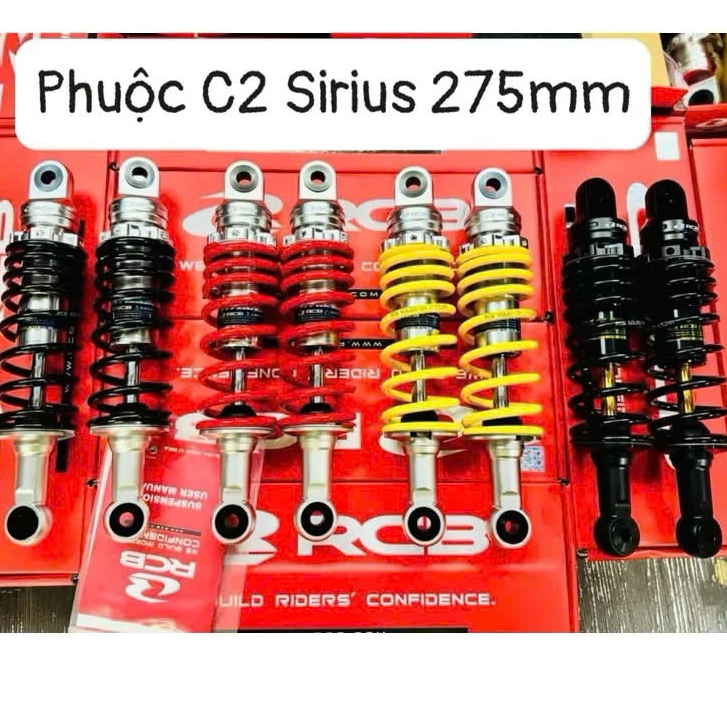 Phuộc RCB - C2  giảm xóc xe wave dream jupiter future sirius ab125 CHÍNH HÃNG Racing boy A3T 8866 00