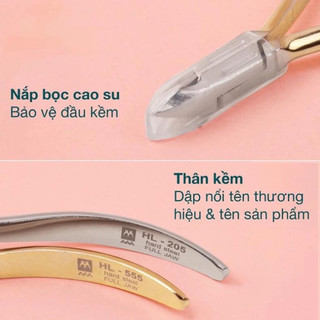 Kìm cắt da AAA HL-555 mạ vàng - kềm nhặt da bền