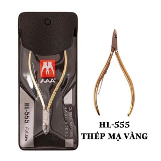 Kìm cắt da AAA HL-555 mạ vàng - kềm nhặt da bền