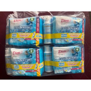 [SIÊU RẺ] COMBO 2 GÓI BVS DIANA SENSI COOL FRESH  20 MIẾNG tặng 2 CHẠI DUNG DỊCH COOL 50ML