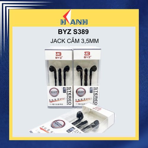 Tai Nghe BYZ S389 - Âm Thanh Siêu Hay 5.0 ,Dắt Cắm 3,5 Li hỗ trợ Đàm Thoại