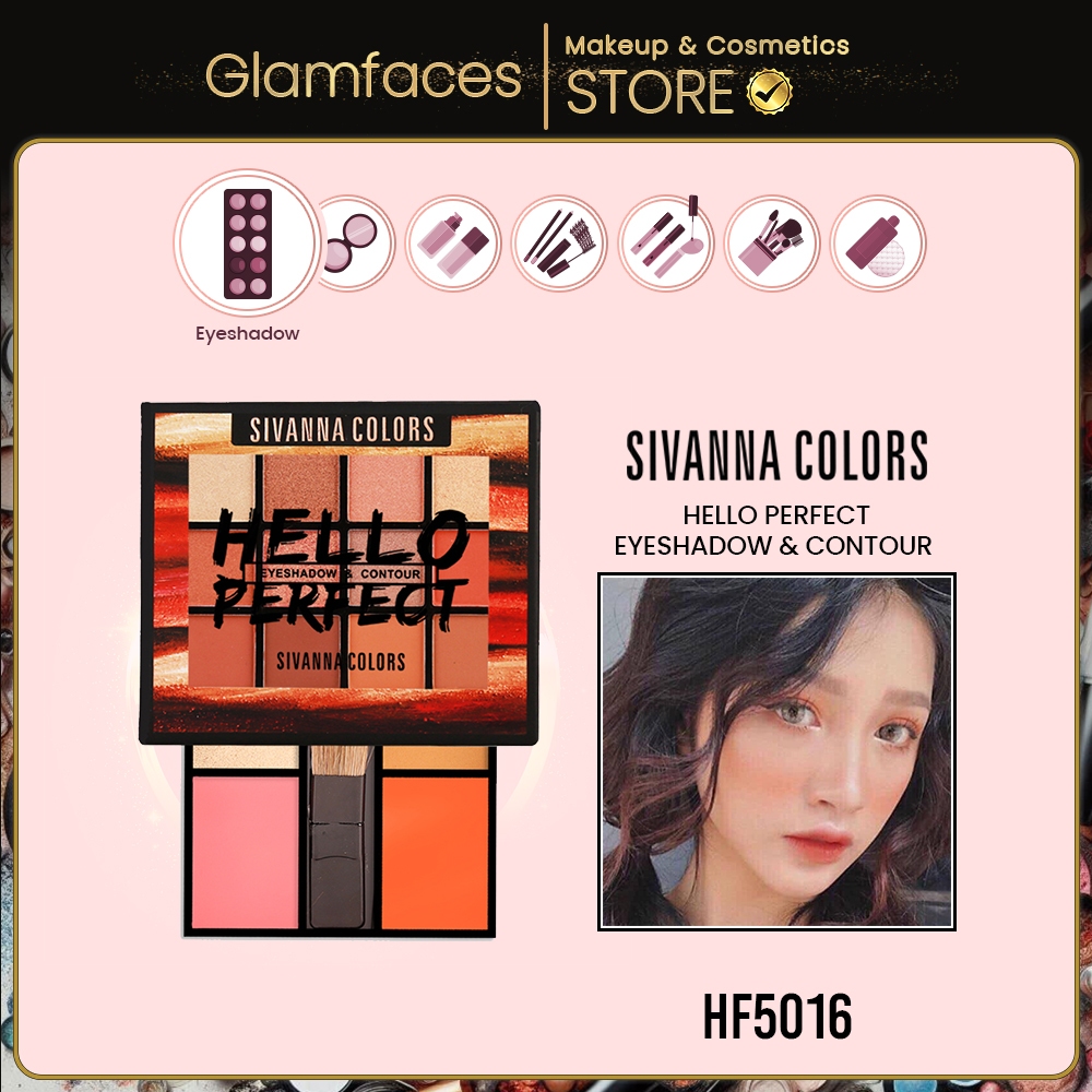 HF5016 Phấn mắt và phấn tạo khối Sivanna Colors Hello Perfect Eyeshadow & Contour