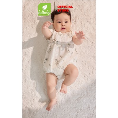 LULLABY - NH193V - Body bé gái chun cổ xô in hoa