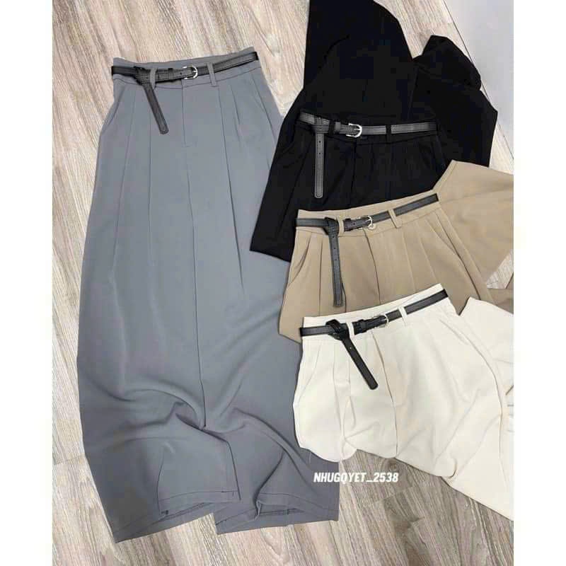 Quần Tây Ống Suông (Chất Gold Nhật) Mềm Mịn Lưng Cao Tôn Dáng Dài 97cm- 100cm