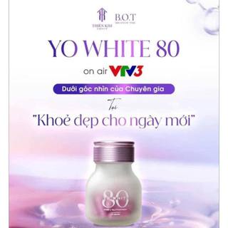 Viên Uống Trắng Da Yo White 80, Viên Trắng Da Chống Nắng Nội Sinh Yo White 80 GeniShop Giúp Da Trắng Sáng Dưỡng Da
