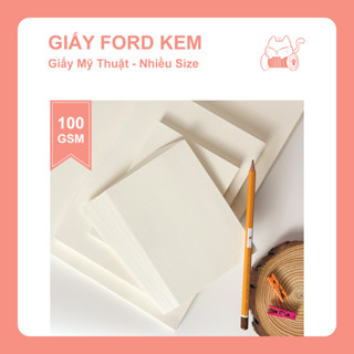 Xấp 100 tờ giấy Ford Kem 100 GSM - Giấy A3, A4, A5, A6 - Giấy mỹ thuật, giấy vẽ, giấy in
