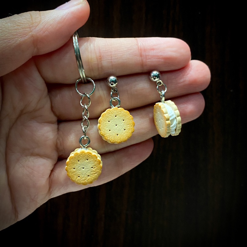 Khuyên tai đất sét nung Polymer Clay (Biscuit)