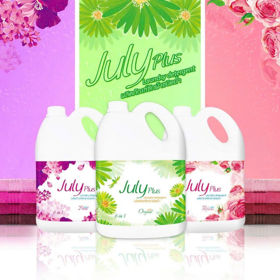 N­ước giặt xả cao cấp 6 in1 July Plus Floral 3.5L hàng Thái Lan