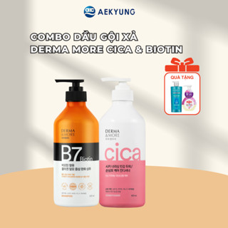 Dầu gội giảm bết giảm ngứa giảm gãy rụng Derma & More cho tóc chắc khoẻ, phục hồi tóc hư tổn mềm mượt óng ả 600ml