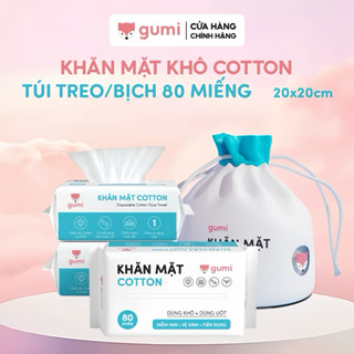  Khăn mặt khô Gumi dùng 1 lần lau khô lau ướt - Khăn lau mặt dùng một lần 