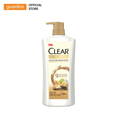 Dầu Gội Hỗ Trợ Giảm Gàu Giảm Gãy Rụng Clear Từ 9 Thảo Dược Cổ Truyền 630Gr
