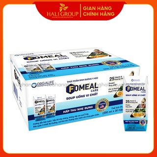 (Thùng 30 Hộp x 250ml) Soup Uống Dinh Dưỡng Fomeal Care