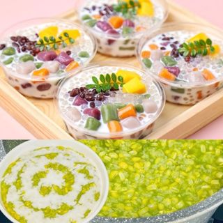 Bột cốt dừa nguyên chất bkb túi 1KG(Nấu chè hoặc sữa chua trân châu cốt dừa)