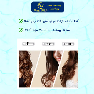 Kẹp Uốn Lọn PVN Tạo Kiểu Tóc, Uốn Tóc Nhiều Size, Dùng Tại Nhà - Salon