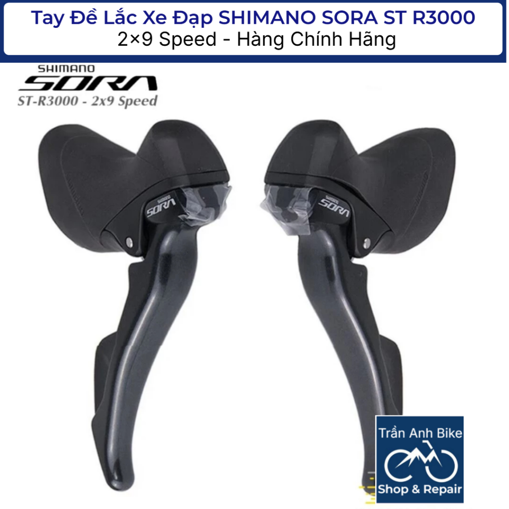 Tay Đề Lắc Xe Đạp SHIMANO SORA ST R3000 2x9 Speed - Hàng Chính Hãng