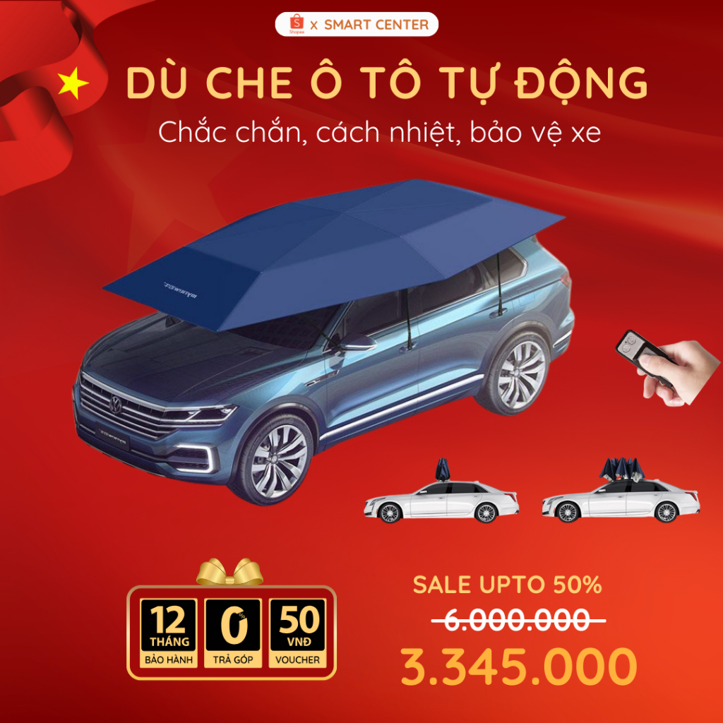 Mái Che Ô Tô Cao Cấp Tự Động Gấp Gọn KAW