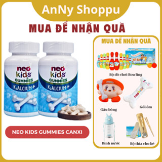 Canxi cho bé Neo Kids Gummies K2ALCIUM+, Giúp bổ sung Canxi kết hợp vitamin D3 và K2 Giúp con caolớn