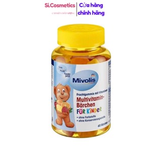 Kẹo Gấu Multivitamin Barchen Bổ Sung Vitamin Tổng Hợp Cho Trẻ Vị Trái Cây, Mivolis Đức, 60 Viên