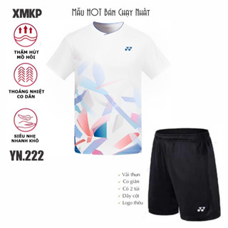 Áo Cầu Lông, Pickleball, Bóng Bàn, Bóng Chuyền Nam Nữ bán chạy, vải mè kim, thoáng khí, co giãn, cá tính (YN222)