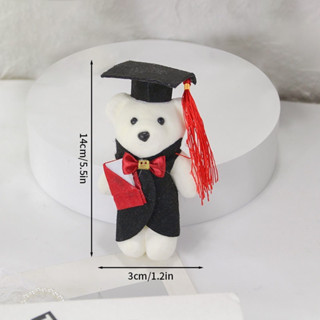 (Lẻ 1 Con) Gấu xốp tốt nghiệp - Gấu cử nhân - Decor Trang trí bó hoa, làm quà tặng cực đẹp size 14cm - Thái Sơn VN