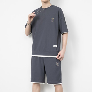  Bộ đồ thể thao cộc tay nam thêu nổi N.Y thoáng mát và siêu thoáng khí BO09 - OVERMAN 