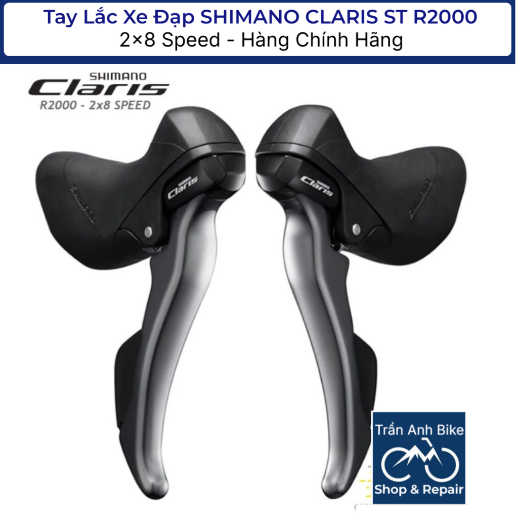 Tay Lắc Xe Đạp SHIMANO CLARIS ST R2000 2x8 Speed - Hàng Chính Hãng
