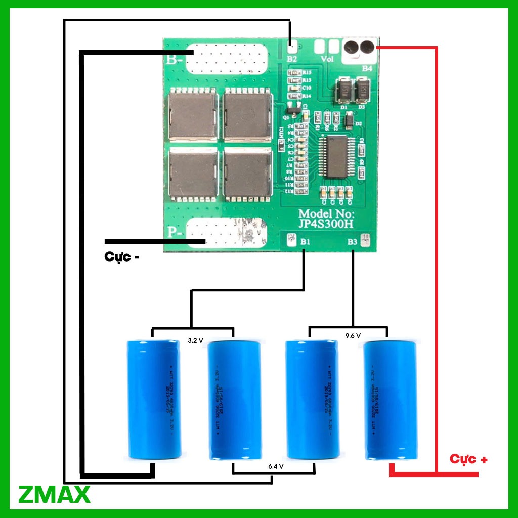 Mạch sạc bảo vệ pin BMS 4S Cell Pin 600A