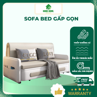 Sofa Bed Gấp Gọn Thông Minh, Sofa Phòng Khách Kéo Thành Giường Kèm Đệm Sơ Dừa Và Gối Bảo Hành 12 Tháng Toàn Quốc B114