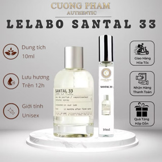 (AUTH) Nước Hoa Unisex Le Labo Santal 33 EDP Chiết 10ml