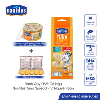 NTS.C - 1 Hộp Bánh Quy Phết Cá Ngừ Nautilus Tuna Spread Vị Nguyên Bản