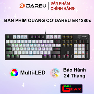  Bàn phím cơ Dareu EK1280X Đen Multiled -   Blue  Brown  Red Switch   