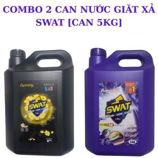  combo 2 can nước giặt xả swat  can 5kg *2  