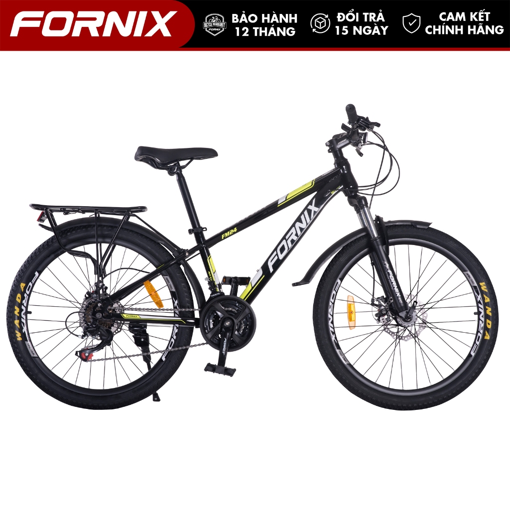 Xe Đạp Địa Hình FORNIX FM24 Khung Thép Vòng Bánh 24 Inch Bộ Truyền Động 21 Tốc Độ 3 Đĩa 7 Líp