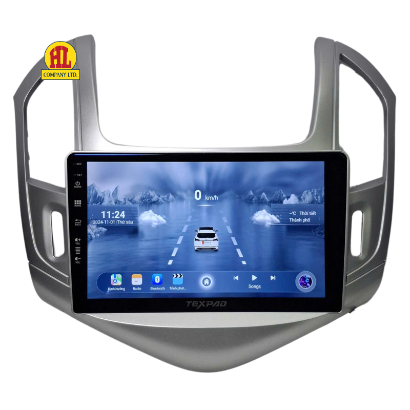 Bộ màn hình Cruze 15-18, TEXPAD kèm mặt dưỡng 9inch Canbus và dây nguồn zin