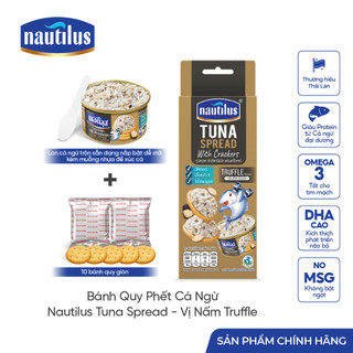 NTS.T – 1 Hộp Bánh Quy Phết Cá Ngừ Nautilus Tuna Spread Vị Nấm Truffe