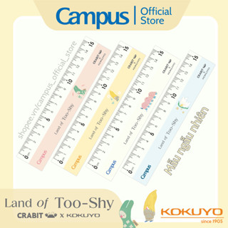 Thước Kẻ Acrylic Siêu Bền Tránh Xước 15cm Nhỏ Gọn Land of Too-Shy Series Chính Hãng Campus