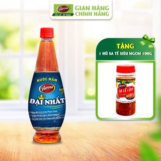 Nước Mắm Barona Đại Nhất 12 Độ Đạm - 750ml tặng 1 hũ Sate Siêu ngon 100g
