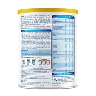 Sữa bột Abbott Grow 3 hương vani 850g (1-2 tuổi)