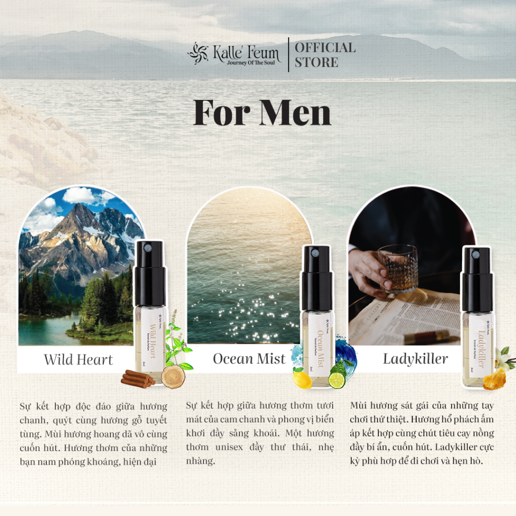 Bộ Sưu Tập Vial Tinh Dầu Nước Hoa | Kalle' Feum | BigBuy360 - bigbuy360.vn