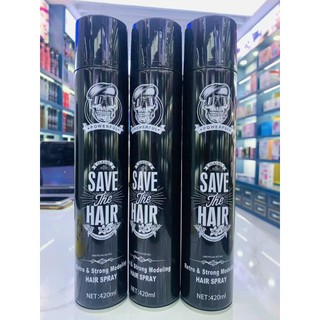 Keo xịt tóc nam SAVE THE HAIR 420ml giữ nếp siêu cứng