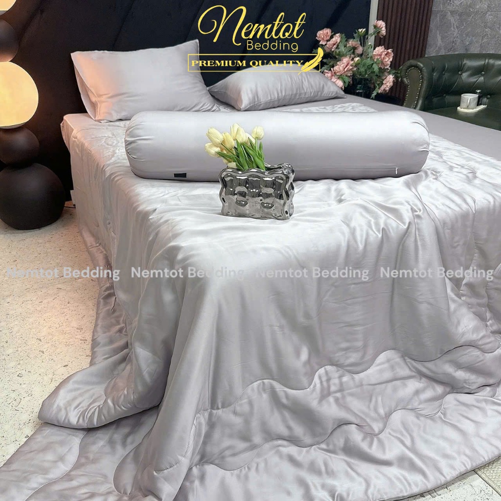 🌙LỤA LYOCELL 100S🌙Bộ Ga Gối Lyocell 100s Full Box, Vải Dệt Từ Bột Gỗ Cây Tự Nhiên_Nemtot Bedding