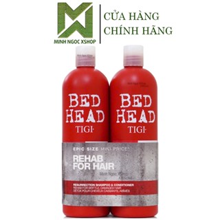 Dầu gội xả tái sinh siêu phục hồi Tigi Bed Head Resurrection Supper Repair 750ML, tigi đỏ bản au mỹ