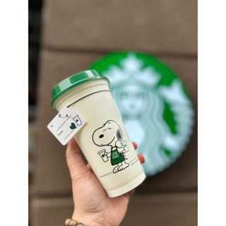  Ly nhựa Reusable Cup Peanuts + Starbucks 