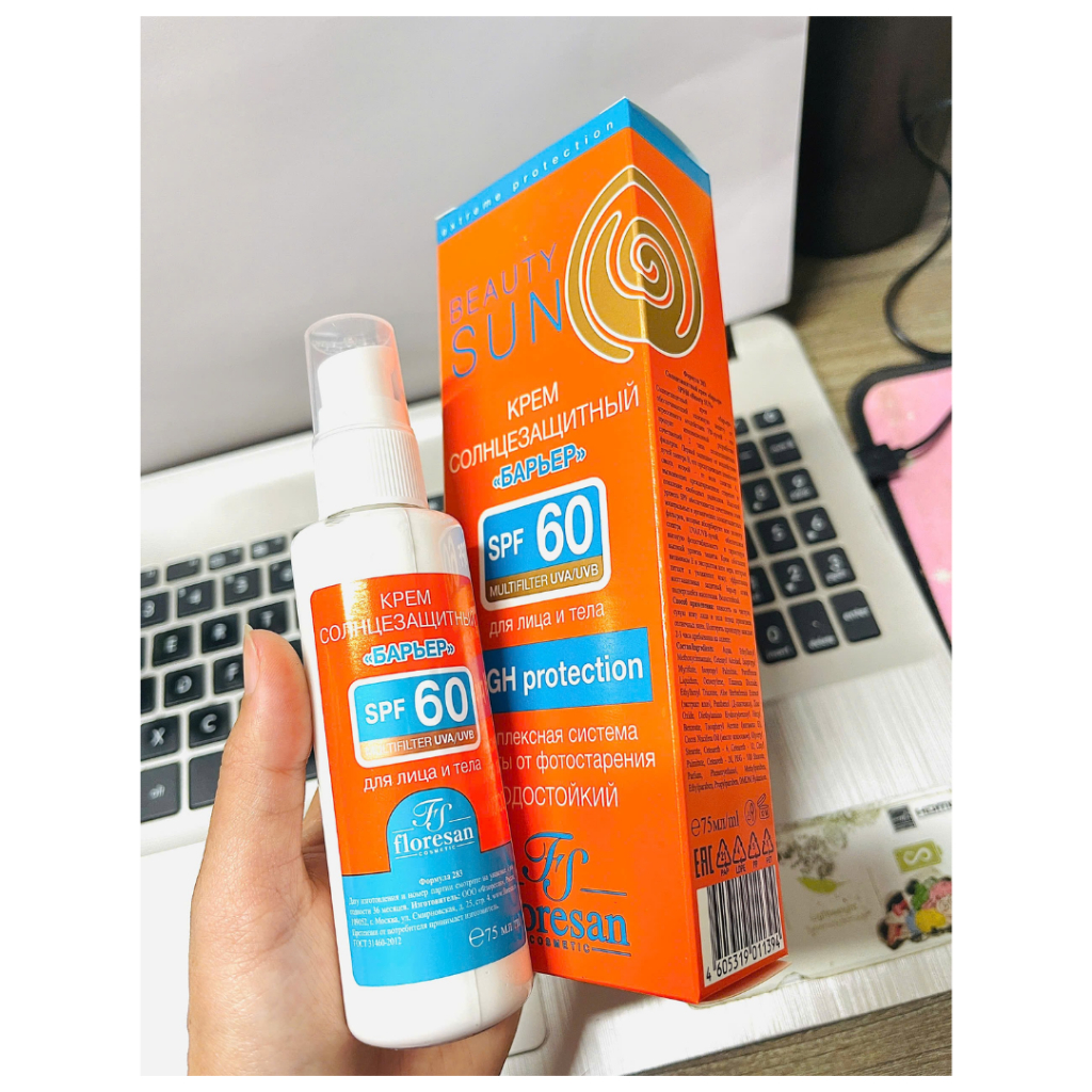 Kem Chống Nắng Dưỡng Ẩm Floresan Beauty Sun SPF 60