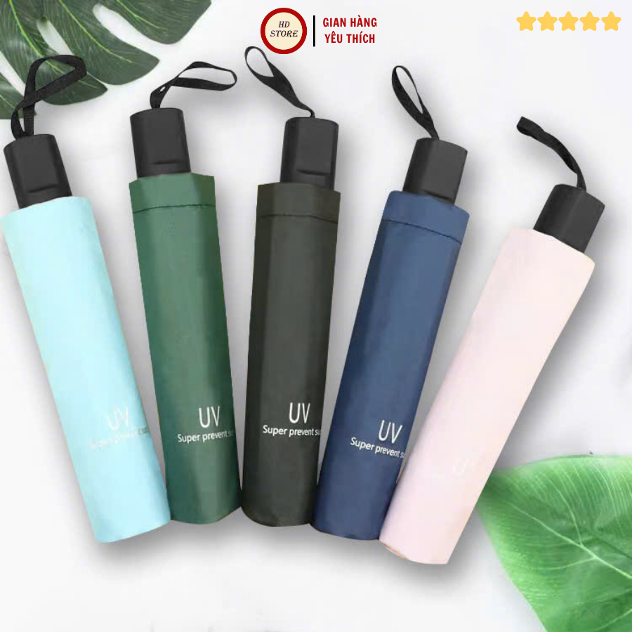 Ô CHỐNG TIA UV - CHE NẮNG, CHE MƯA, GẤP GỌN - GIAO MÀU NGẪU NHIÊN - HD Store