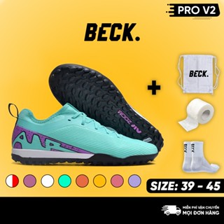 Giày Bóng Đá Me Cua Ri Ồ VaPô 15 Pro SOCCER BECK V2, Đế Đinh TF, Bám Sân, Các Phối Màu Sắc, Sân Cỏ Nhân Tạo