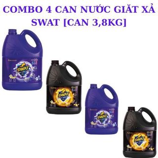  combo 4can nước giặt xả swat  can 3,8kg  